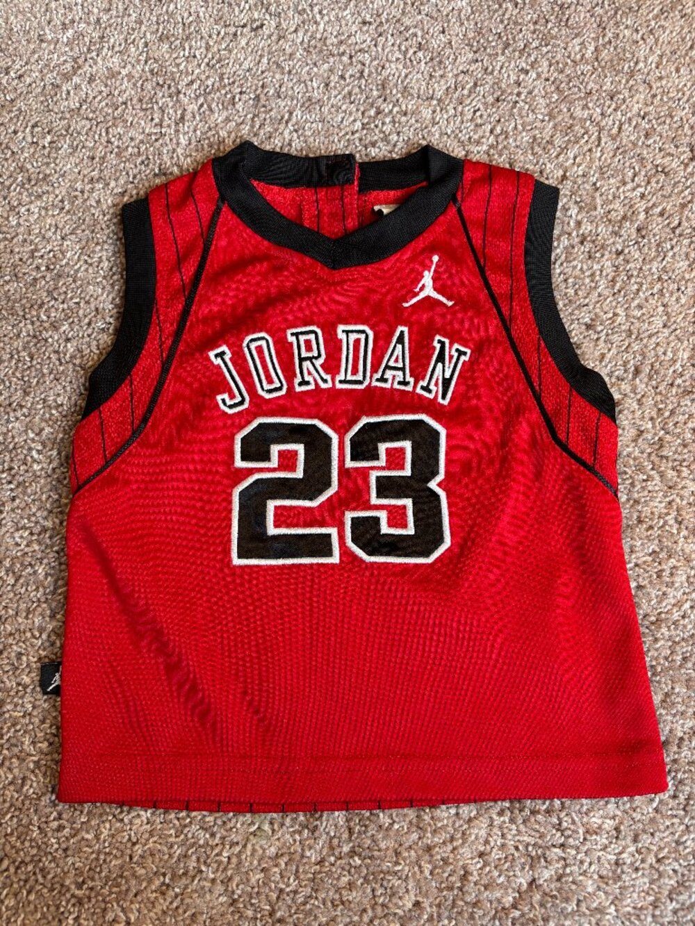 Jordan 23 Sleeveless Jersey 12 Months Red/Black